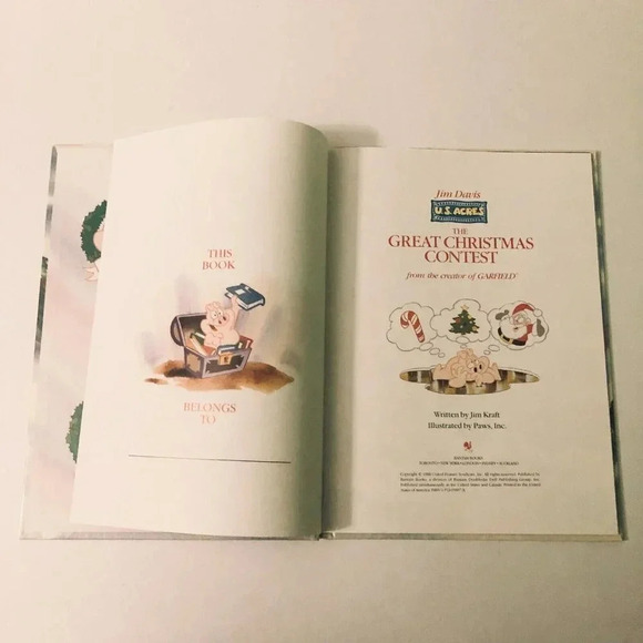 Vtg 1988 The Great Christmas Contest by Jim Davis US Acres Bantam Book - Picture 8 of 16
